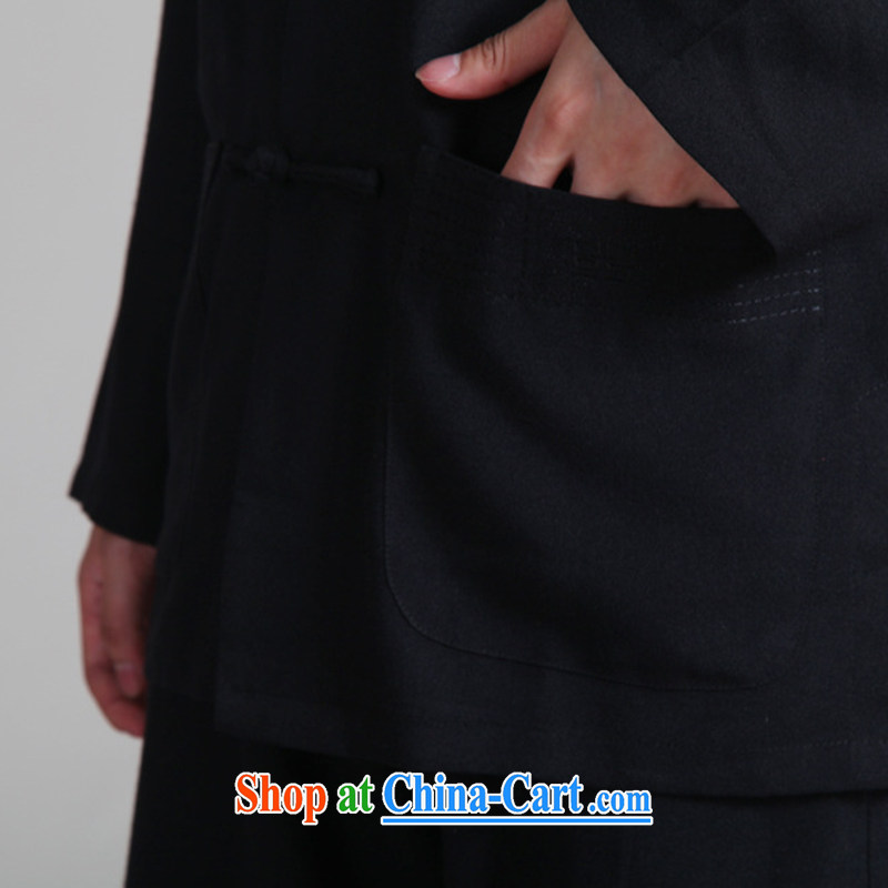 Spend the autumn and the new man, for the hard-pressed long-sleeved Kung Fu Tang on cotton the Tai Chi stage Service Package - 1 black 3 XL, figure, and shopping on the Internet