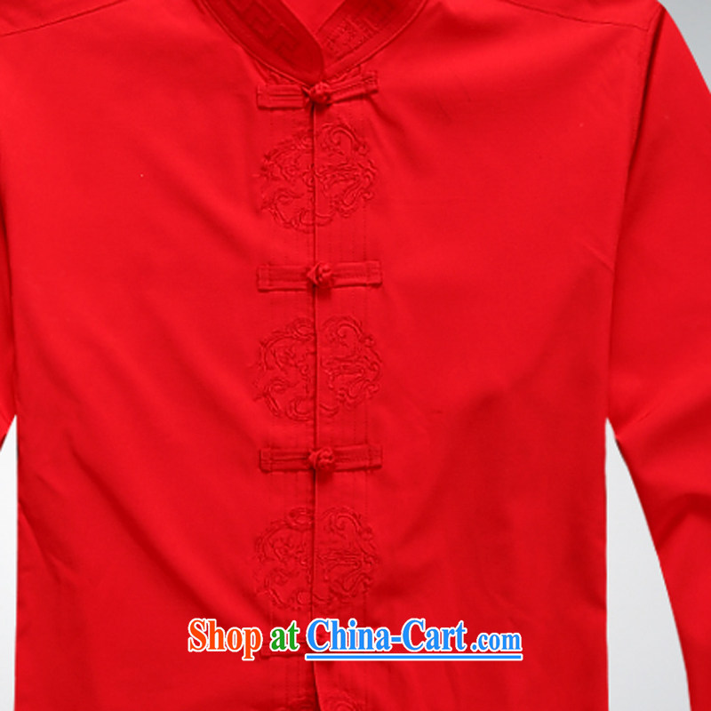 Hi concentric 2015 new men and the old men Tang jackets red XXXL, concentricity, and shopping on the Internet