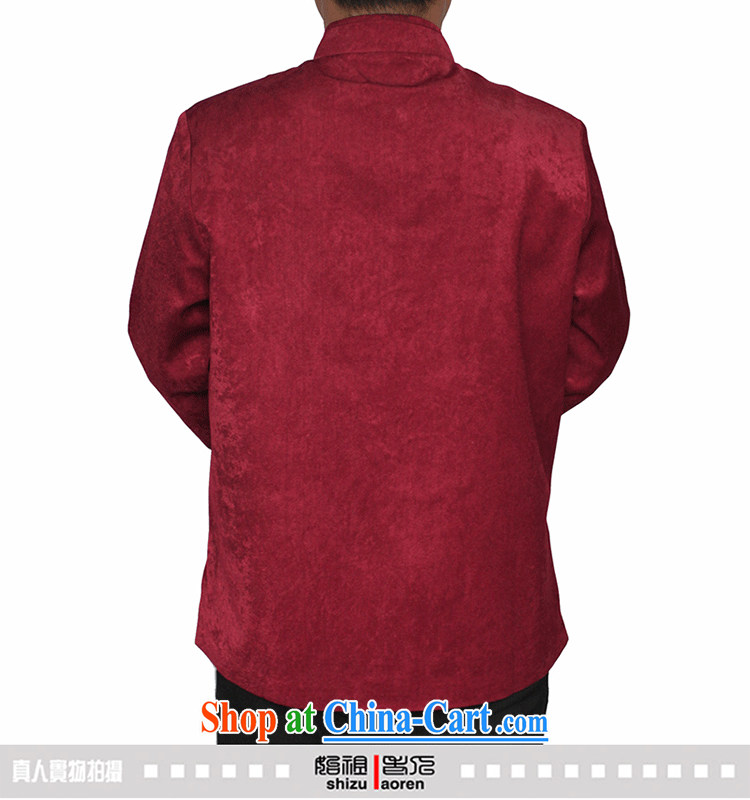 Adam's old 15 autumn and winter in red older birthday life clothing men's solid color embroidered Tang jackets Y 727 mauve 190, pictures, price, brand platters! Elections are good character, the national distribution, so why buy now enjoy more preferential! Health