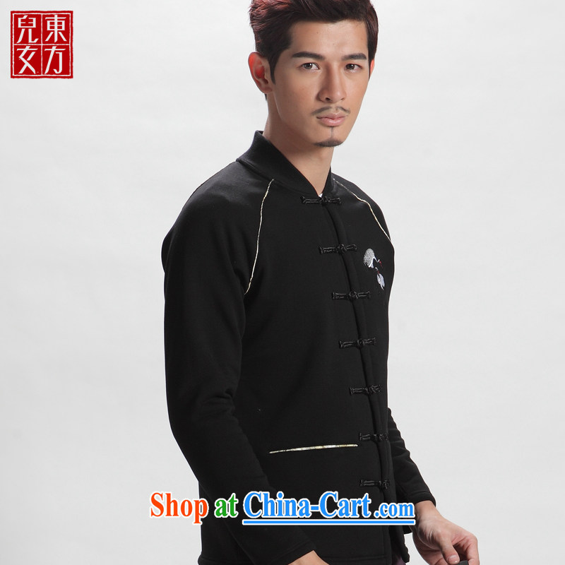 Oriental children fall and winter with men the lint-free cloth long-sleeved Chinese male jacket youth fashion China wind leisure improved Han-load of Chinese national costumes, beauty-jacket Orchid purple 190/110, XXXXL), Oriental children, shopping on th