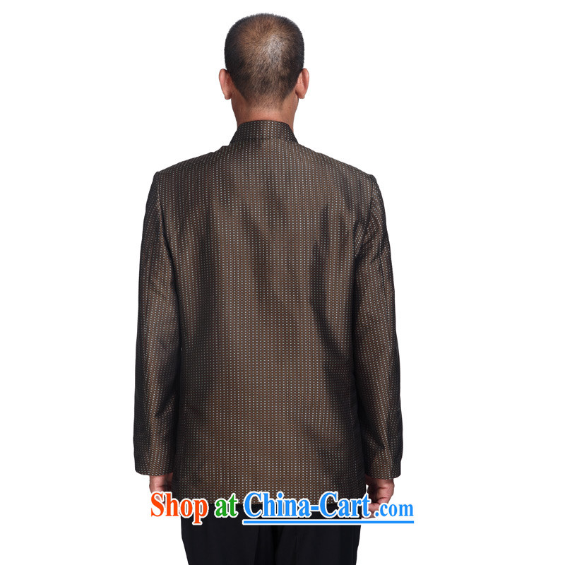 Wood is really the 2015 spring new men, new Chinese Tang on the T-shirt jacket 80,514 09 coffee-colored XXXL, wood really has, online shopping