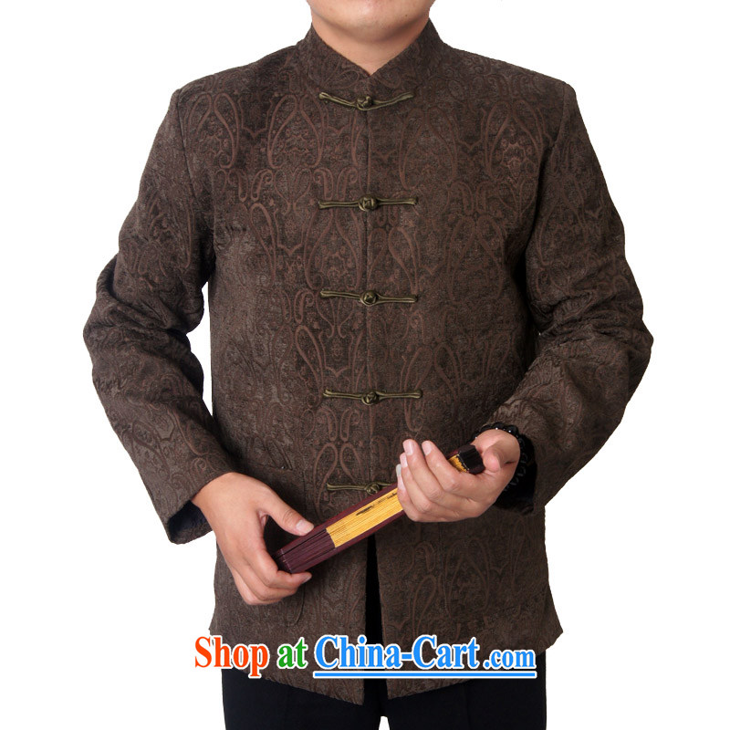 14 New Britain, Mr Rafael Hui, and the autumn and winter, older men's Chinese Chinese national dress jacket China wind 1456, brown 190, the British Mr Rafael Hui (sureyou), shopping on the Internet