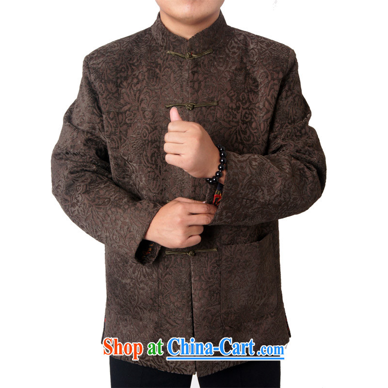 Package-ying, Mr Rafael Hui, older men's national costume tang on the father's grandfather winter 14 the new, thick long-sleeved brown 1457 190, the British Mr Rafael Hui (sureyou), online shopping