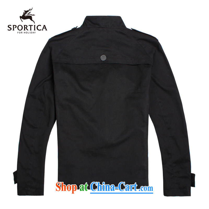 The Emperor card (SPORTICA) thick high-density combed cotton double jacket men's jacket thin 272,721 black XL, The Emperor card (SPORTICA), shopping on the Internet