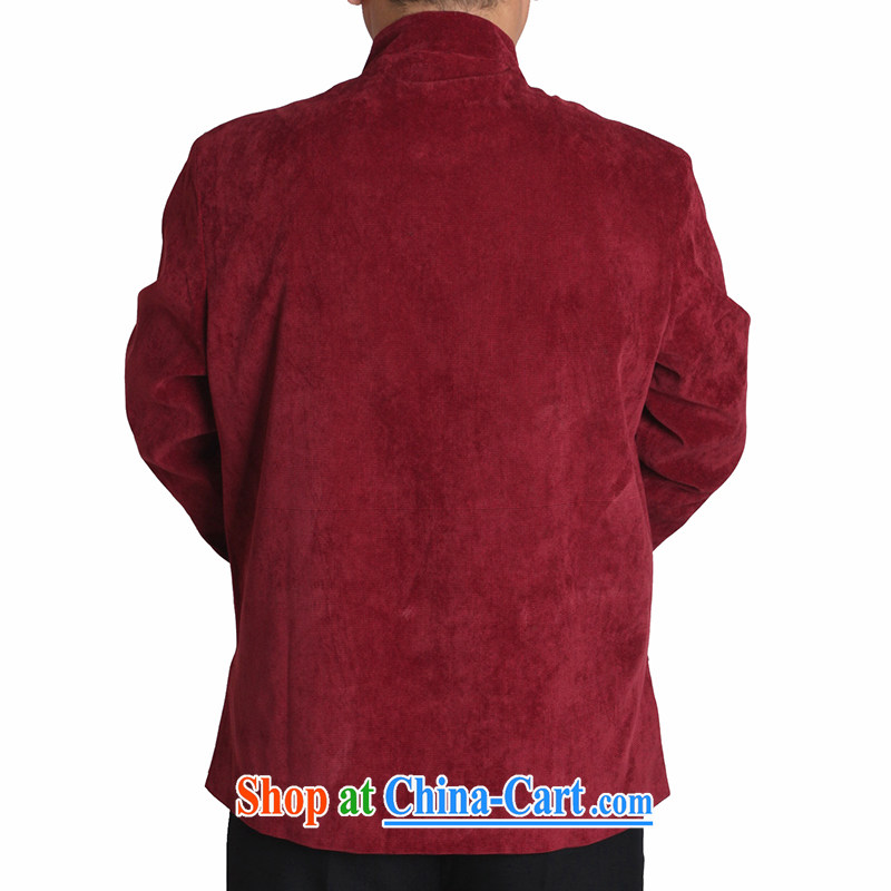 Adam 15 elderly fall and winter leisure Tang is a solid color embroidery, older upscale male and Tang jackets Y 730 dark blue 170 yards quilted winter, Adam, elderly, and shopping on the Internet