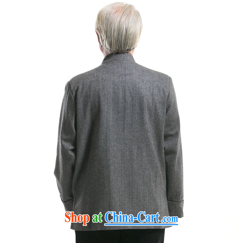 F 0769 men's long-sleeved Chinese men and men's wool Tang with autumn and winter manually load the withholding of Chinese Han-dark gray XXXL/190, and mobile phone line (gesaxing), and, on-line shopping