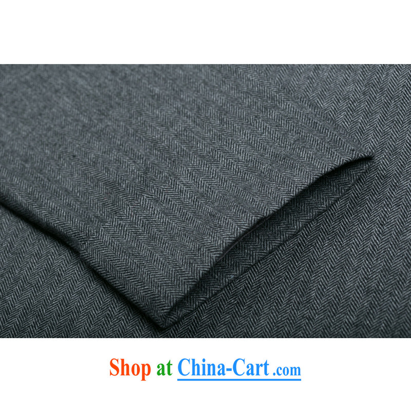 F 0769 men's long-sleeved Chinese men and men's wool Tang with autumn and winter manually load the withholding of Chinese Han-dark gray XXXL/190, and mobile phone line (gesaxing), and, on-line shopping