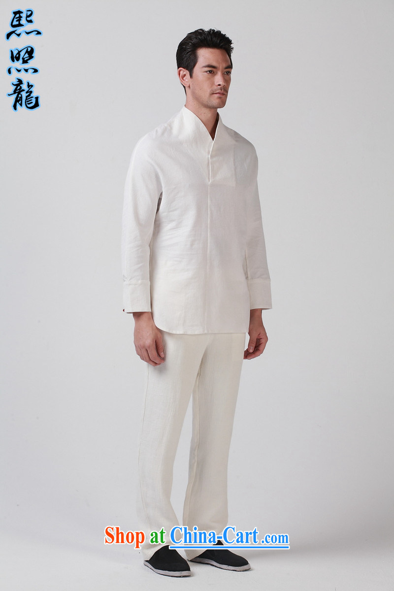 Hee-snapshot Dragon original male Chinese Han-Chinese scholar of the costumes for men's day, linen Chinese improved Tang with white 180 pictures, price, brand platters! Elections are good character, the national distribution, so why buy now enjoy more preferential! Health