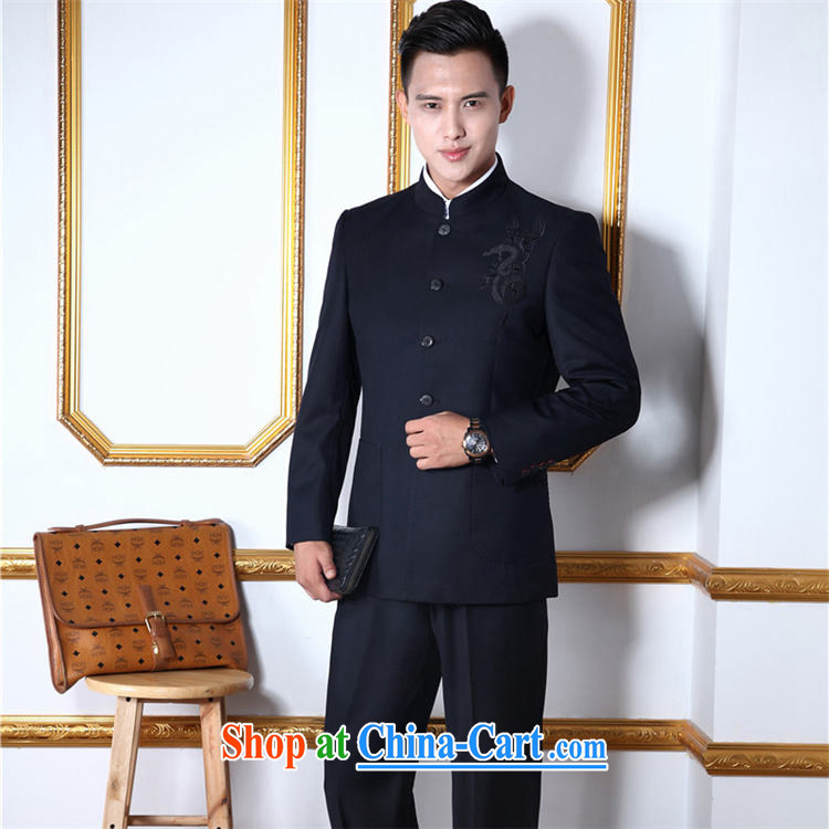 Male Chinese style Chinese, smock for men's leisure youth replace suit package blue-black suit smock black blue 190 pictures, price, brand platters! Elections are good character, the national distribution, so why buy now enjoy more preferential! Health