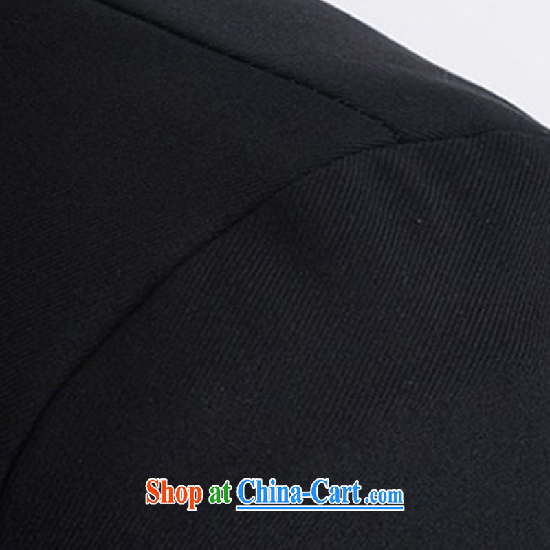 It is the spring and autumn 2015 men's smock male and cultivating Korean small jacket men's suit black A 01 black thin L, and M, and shopping on the Internet