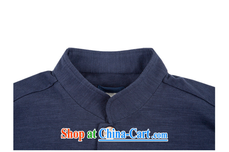 To him, Chinese wind coin, Neck Jacket men's fashion T-shirt retro cultivating Chinese cardigan Zen autumn and winter blue XL pictures, price, brand platters! Elections are good character, the national distribution, so why buy now enjoy more preferential! Health