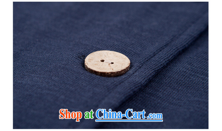 To him, Chinese wind coin, Neck Jacket men's fashion T-shirt retro cultivating Chinese cardigan Zen autumn and winter blue XL pictures, price, brand platters! Elections are good character, the national distribution, so why buy now enjoy more preferential! Health
