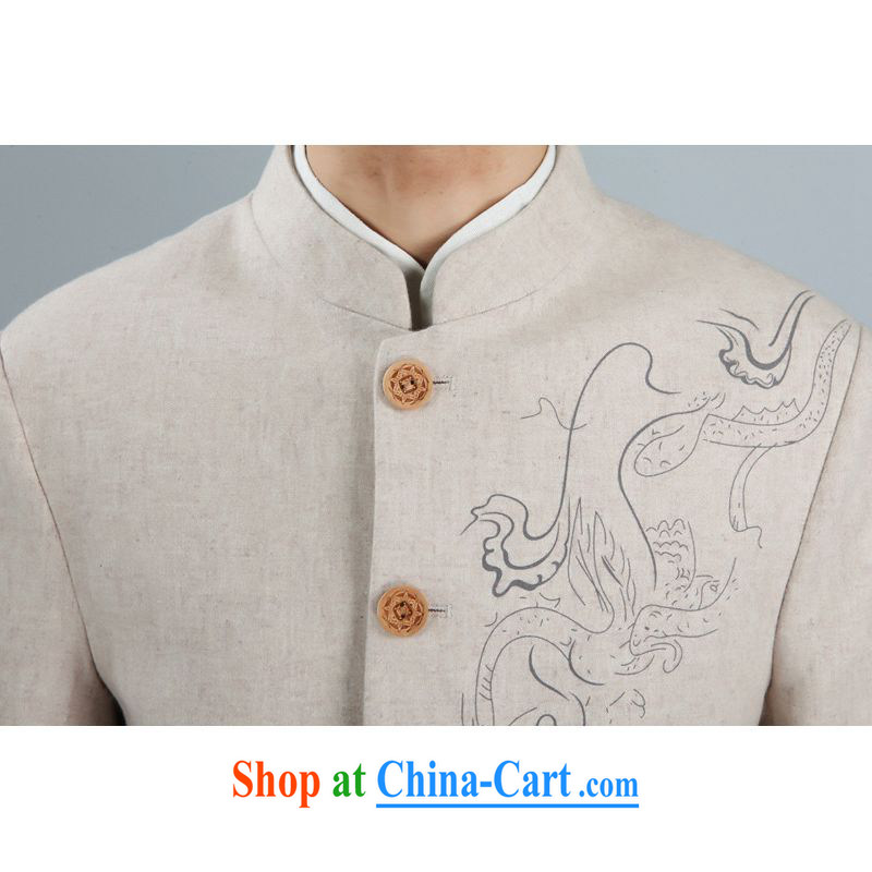 An Jing men's smock jacket and collar wool? Tang jackets men Tang with long-sleeved sweater white XXXL, an Jing, and shopping on the Internet