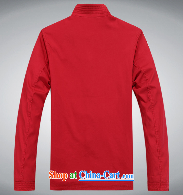 Chinese men and long-sleeved T-shirt the life jacket, the Tang mounted 2014 autumn loaded men Tang with thick long-sleeved T-shirt, ethnic wind Male Red L pictures, price, brand platters! Elections are good character, the national distribution, so why buy now enjoy more preferential! Health