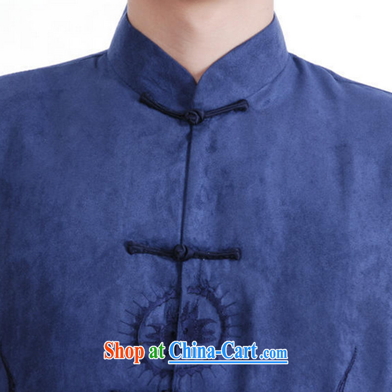 Spend the autumn and winter, the male Tang is a leading Chinese improved long-sleeved smock chicken, lint-free cloth national Tang jacket coat 46 green XL, figure, and, shopping on the Internet