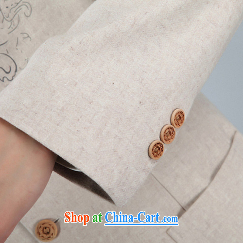 Spend the autumn and winter, the male Tang replace Generalissimo, for Korean wool suits. Tang is suit - 4 white 3XL, spend figure, and shopping on the Internet