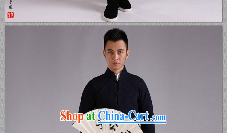 Only 3 Chinese Wind Flower filled with floor men's Tang is improved cultivating Chinese denim jacket dress Lisa Qiuchao gemstone buckle movement (XXL) pictures, price, brand platters! Elections are good character, the national distribution, so why buy now enjoy more preferential! Health