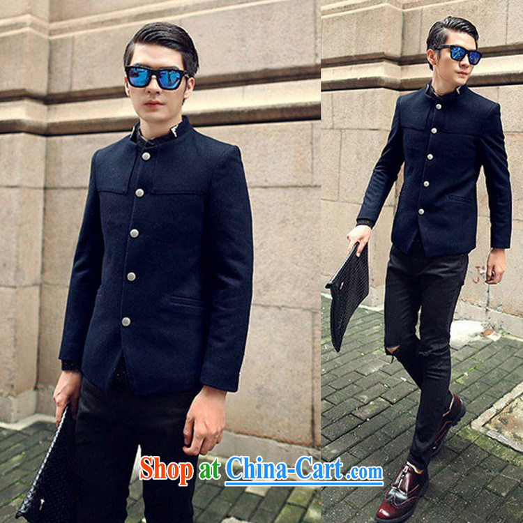 happy times 2014 autumn and winter, the men's men's Korean leisure jacket, collar wool is cultivating a black smock XXL pictures, price, brand platters! Elections are good character, the national distribution, so why buy now enjoy more preferential! Health