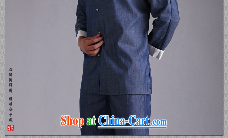 Only 3 Chinese wind Jade P. wind men's day, Jade buckle Tang is casual shirt Chinese shirt Nepal meditation service and blue jeans, XXL) pictures, price, brand platters! Elections are good character, the national distribution, so why buy now enjoy more preferential! Health