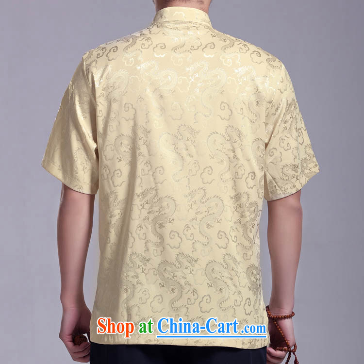 Dragon Chinese men and a short-sleeved summer, older Chinese national costumes silk-tie China wind silver 190 / 108 (XXXXL) pictures, price, brand platters! Elections are good character, the national distribution, so why buy now enjoy more preferential! Health