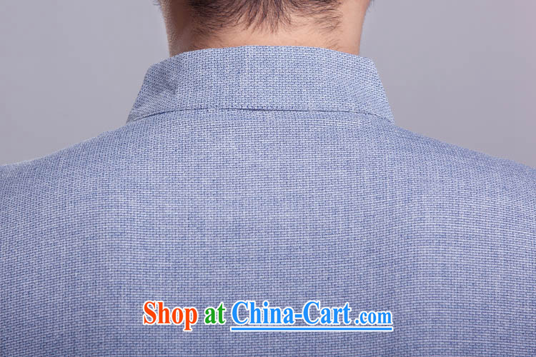 Yiu-Kowloon Chinese men and summer short-sleeved shirts, older Chinese Dress upscale cotton Ma T-shirt hand-tie light blue 185/104, XXXXL) pictures, price, brand platters! Elections are good character, the national distribution, so why buy now enjoy more preferential! Health