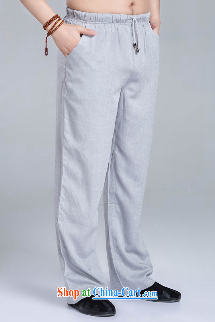 Yau Ma Tei cotton pants men Tang with matching cotton pants Yau Ma Tei figure XXXL