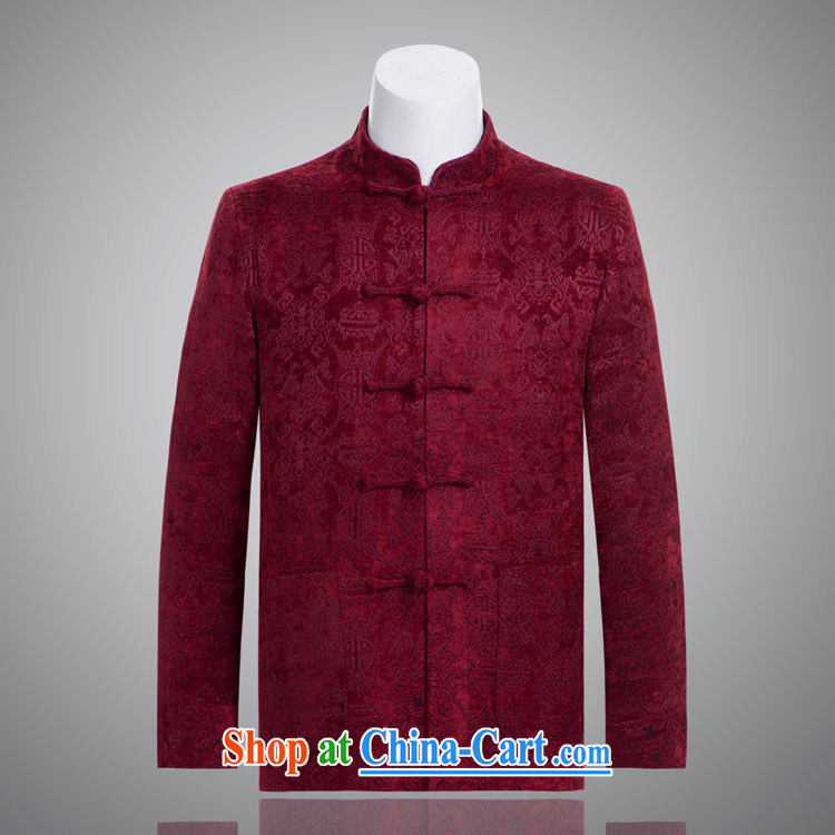 Double-fish Bok-su tang on the autumn and winter jackets, velvet rolled up their sleeves, elderly father manually load the Snap wine red 185/104, XXXL) pictures, price, brand platters! Elections are good character, the national distribution, so why buy now enjoy more preferential! Health