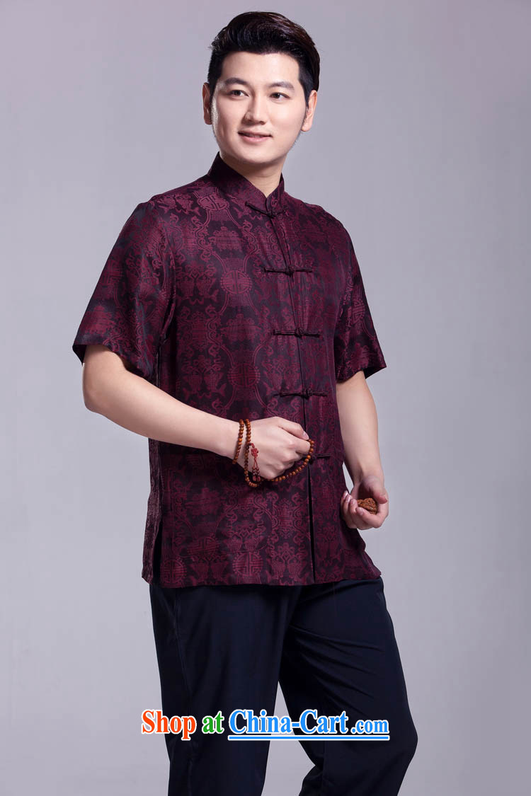 Double-fish men's Chinese summer, older Chinese Hong Kong cloud yarn shirt silk short-sleeved tray snaps, such as for the 185 / 104 (XXXL) pictures, price, brand platters! Elections are good character, the national distribution, so why buy now enjoy more preferential! Health