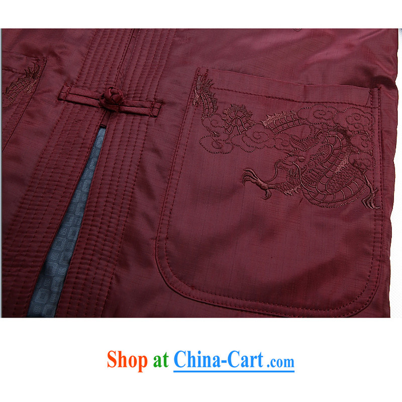 This year in particular recommended the long-sleeved, older tang on the collar of ethnic-Chinese dragon male-tang jackets black winter, XXXL/190, and mobile phone line (gesaxing), and, on-line shopping