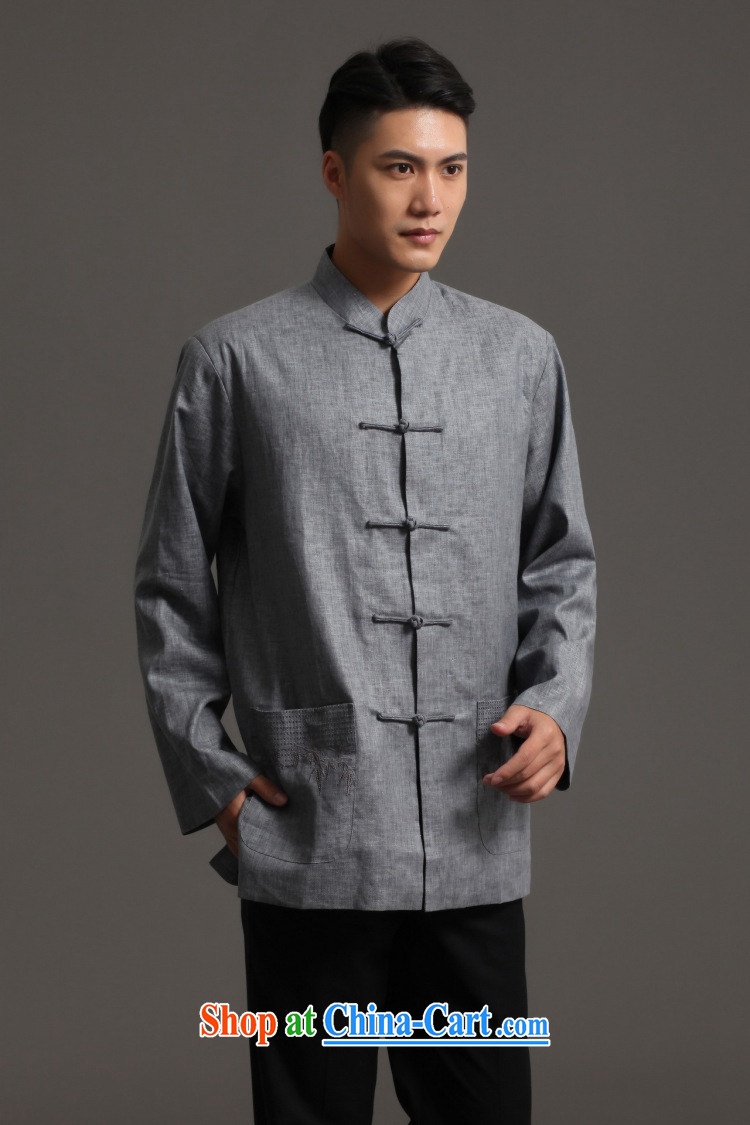 Spend the autumn and the New Man Tang fitted smock, for the hard-pressed cotton Ma National wind, served the Chinese Kung Fu Show - 1 light blue 3 XL pictures, price, brand platters! Elections are good character, the national distribution, so why buy now enjoy more preferential! Health