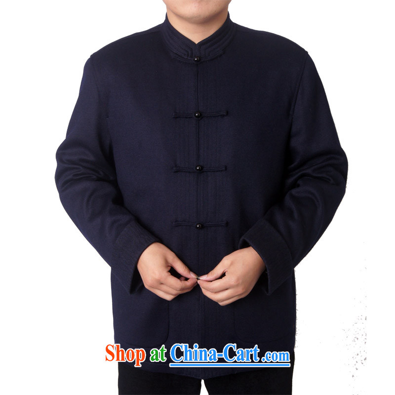 The British, Mr Rafael Hui, in the autumn and winter with Chinese men and upscale jacket wool Chinese, for Chinese Birthday birthday gift 14,012 /14,015 14,015 dark blue 190, British, Mr Rafael Hui (sureyou), shopping on the Internet