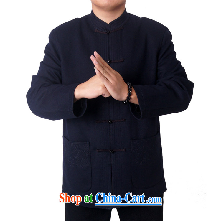The British, Mr Rafael Hui, middle-aged and older blessed birthday fall and winter with Chinese men and upscale jacket wool Chinese, for Tang jackets 1497 dark blue 190 pictures, price, brand platters! Elections are good character, the national distribution, so why buy now enjoy more preferential! Health