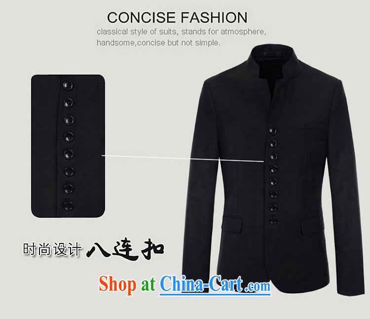 Dan Jie Shi 2014 autumn and winter, China wind retro 8 snap the collar smock long-sleeved suit black XXL 120 to 130 Jack pictures, price, brand platters! Elections are good character, the national distribution, so why buy now enjoy more preferential! Health