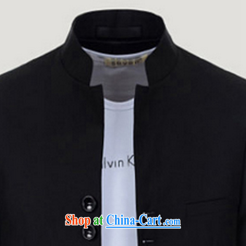 Dan Jie Shi 2014 autumn and winter, China wind retro 8 snap the collar smock long-sleeved suit black XXL 120 to 130 jack, Dan Jie Shi (DAN JIE SHI), online shopping