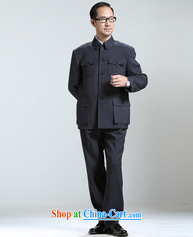 Hao, middle-aged and older men's smock Kit older persons and Sun Yat-sen suit jacket father Father replace spring, dark, blue-gray 72 (170) picture, price, brand platters! Elections are good character, the national distribution, so why buy now enjoy more preferential! Health