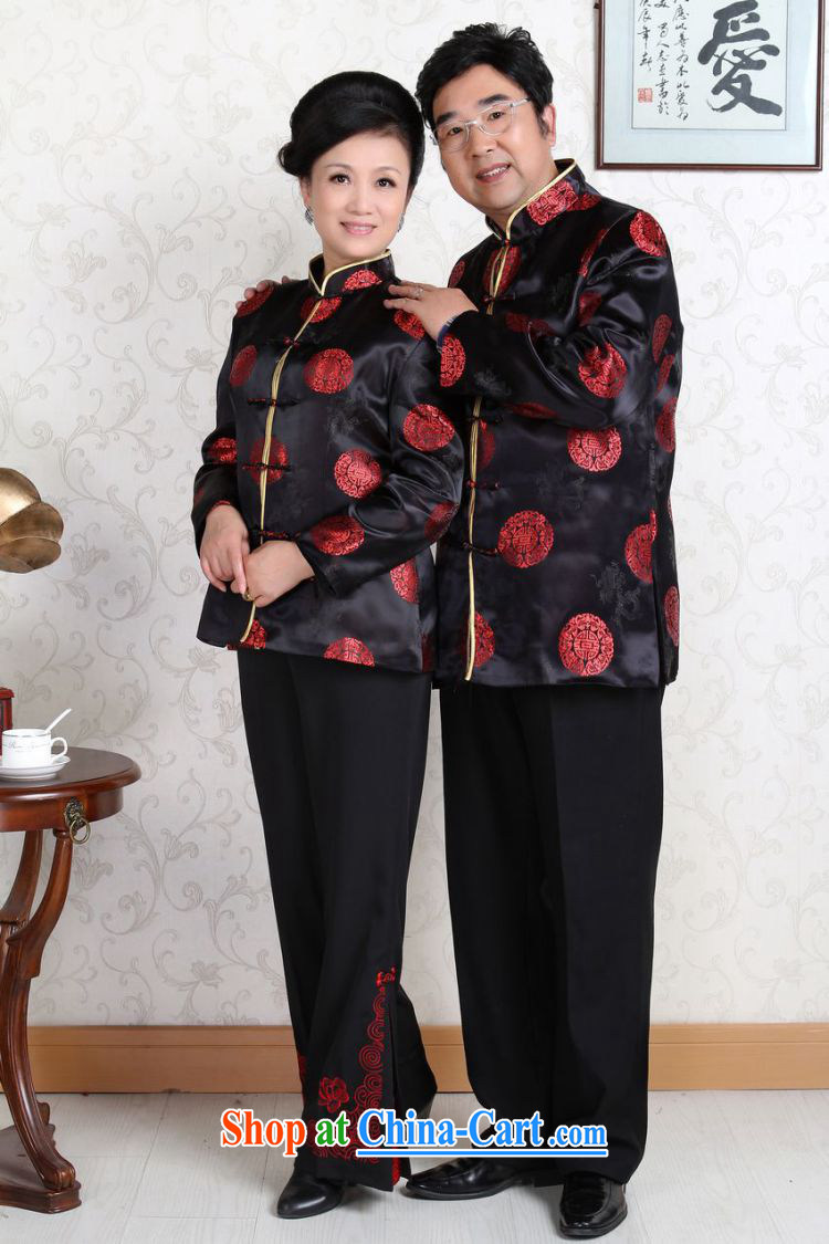 Jing An older Chinese couple loaded up for China wind dress the life jackets wedding stage clothing - D Black Women XXXL pictures, price, brand platters! Elections are good character, the national distribution, so why buy now enjoy more preferential! Health