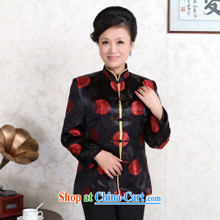 Jing An older Chinese couple loaded up for China wind dress the life jackets wedding stage clothing - D Black Women XXXL pictures, price, brand platters! Elections are good character, the national distribution, so why buy now enjoy more preferential! Health