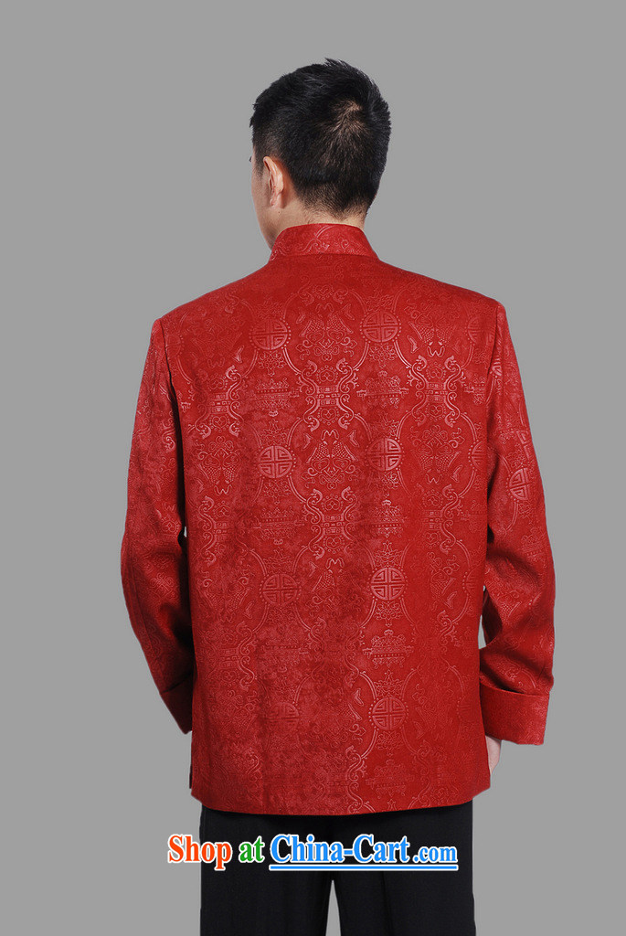 An Jing Chinese men's long-sleeved dress men Tang jackets, for embroidery Chinese dragon red XXL pictures, price, brand platters! Elections are good character, the national distribution, so why buy now enjoy more preferential! Health