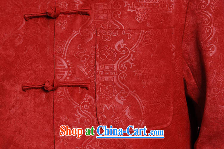 An Jing Chinese men's long-sleeved dress men Tang jackets, for embroidery Chinese dragon red XXL pictures, price, brand platters! Elections are good character, the national distribution, so why buy now enjoy more preferential! Health