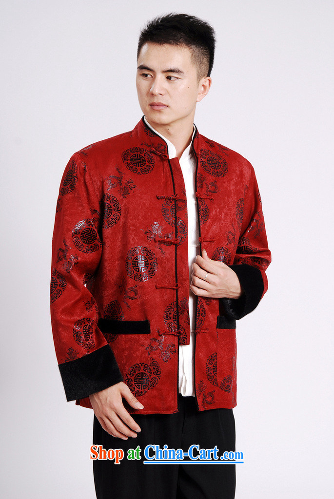 An Jing Tang replacing men long-sleeved jacket Tang fitted T-shirt men's jacket water marten hairs Tang with the cotton thick dark blue XXXL pictures, price, brand platters! Elections are good character, the national distribution, so why buy now enjoy more preferential! Health