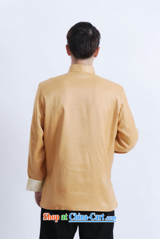An Jing Chinese men's long-sleeved dress men Tang jackets, for embroidery Chinese dragon yellow XXXL pictures, price, brand platters! Elections are good character, the national distribution, so why buy now enjoy more preferential! Health