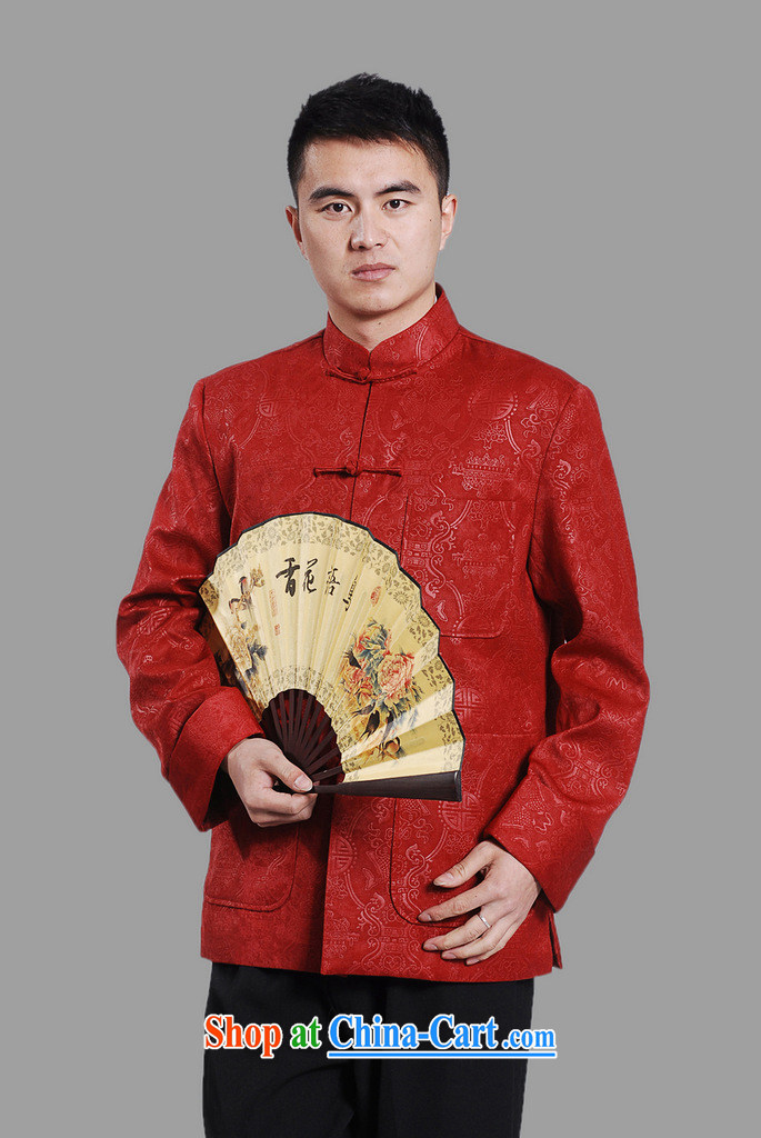 And Jing Ge Chinese men's long-sleeved dress men Tang jackets, for embroidery Chinese dragon dark XXXL pictures, price, brand platters! Elections are good character, the national distribution, so why buy now enjoy more preferential! Health