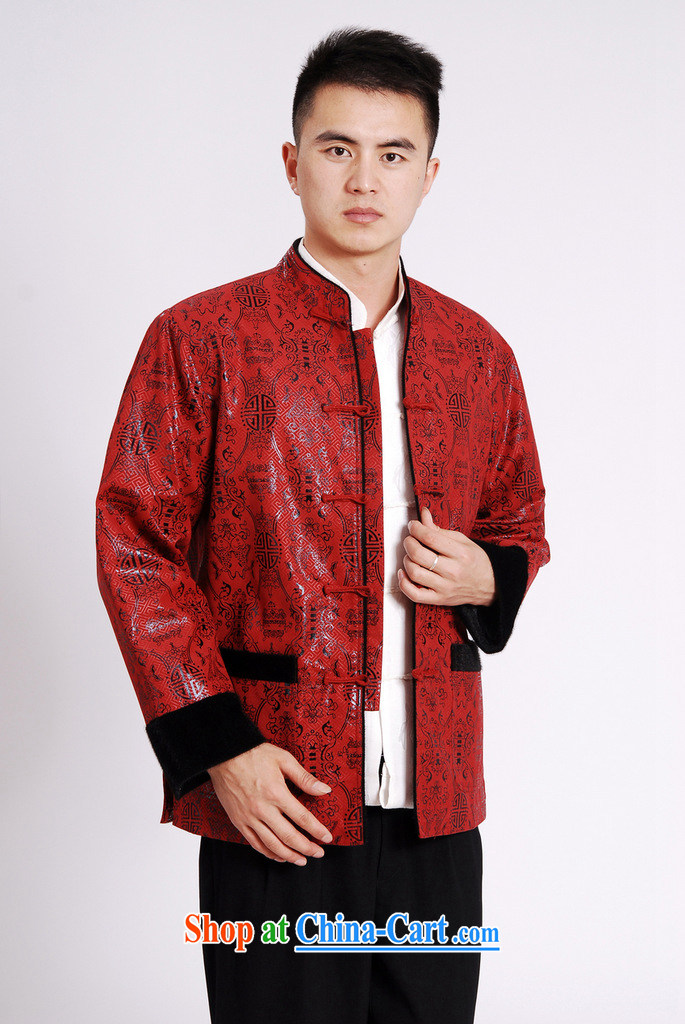 And Jing Ge Chinese men long-sleeved jacket Tang Replace T-shirt men's jacket water marten hairs Tang with the lint-free cloth M 0040 red XXXL pictures, price, brand platters! Elections are good character, the national distribution, so why buy now enjoy more preferential! Health
