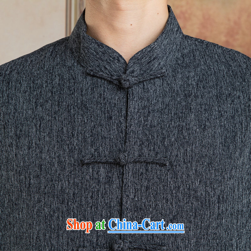 To contribute toward Jing Jing tang on men's long-sleeved jacket, collar cotton linen Chinese Kung Fu T-shirt Tai Chi clothing - 3 T-shirt XL, facilitating Jing, shopping on the Internet