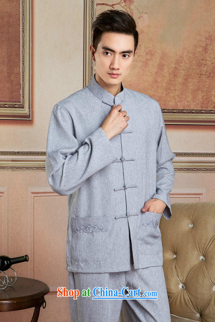 Row-tang with men long-sleeved jacket, collar cotton linen Tang package loaded T-shirt Kung Fu Tai Chi Kit Kit - 3 Kit 3 XL pictures, price, brand platters! Elections are good character, the national distribution, so why buy now enjoy more preferential! Health