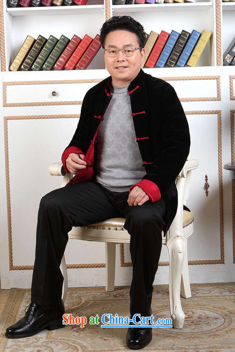 An Jing men Tang with long-sleeved jacket, older Chinese men's parka brigades