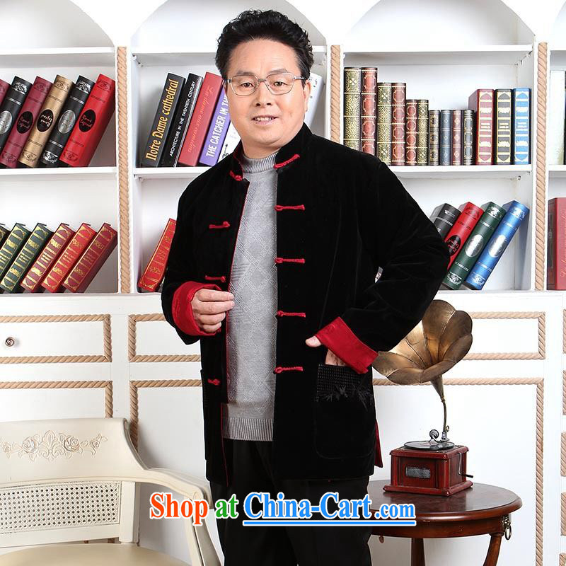 An Jing men Tang with long-sleeved sweater, older Chinese men's parka brigades