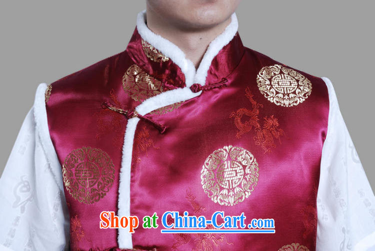 The frequency male Chinese T-shirt men's cotton and a - C wine red XXL pictures, price, brand platters! Elections are good character, the national distribution, so why buy now enjoy more preferential! Health