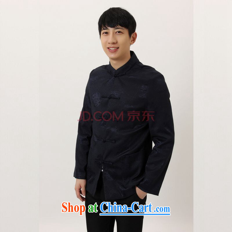 The frequency in older Chinese, for Chinese wind dress the life jackets wedding service performance service Chinese male Tang jackets - B Black 3 XL, broadband, and Internet shopping