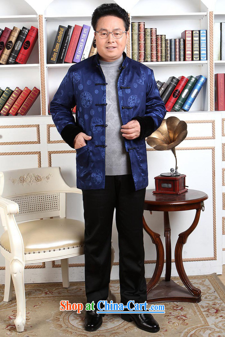 Shanghai, optimize purchase men's Tang with long-sleeved jacket, older Chinese men's parka brigades